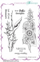 Blossom and Grow unmounted rubber stamp sheet  - A6